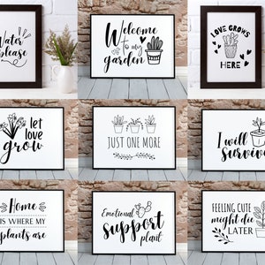 Plant Lover SVG Bundle - Pflanzen Svg Zitate - Pflanzen Svg Kommerzielle - Pflanzen Svg für Cricut - Silhouette - Garten Zitat Svg - Crazy Plant Lady