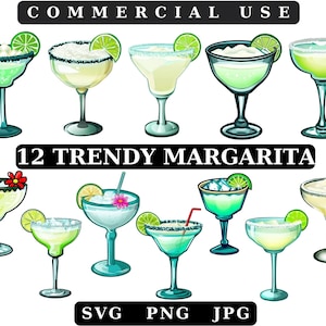 Margarita Clipart Bundle,Margarita Glass Svg,Mexican Margarita Png, Sublimation Design,Mexican Drink,Cocktail,Mexican Png,Instant Download