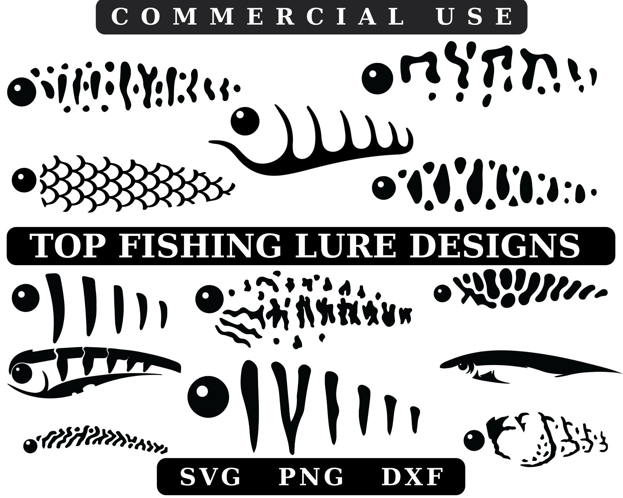 Fishing Lure Svg Bundle, Fishing Lure Svg,lure Svg Fishing,tumbler