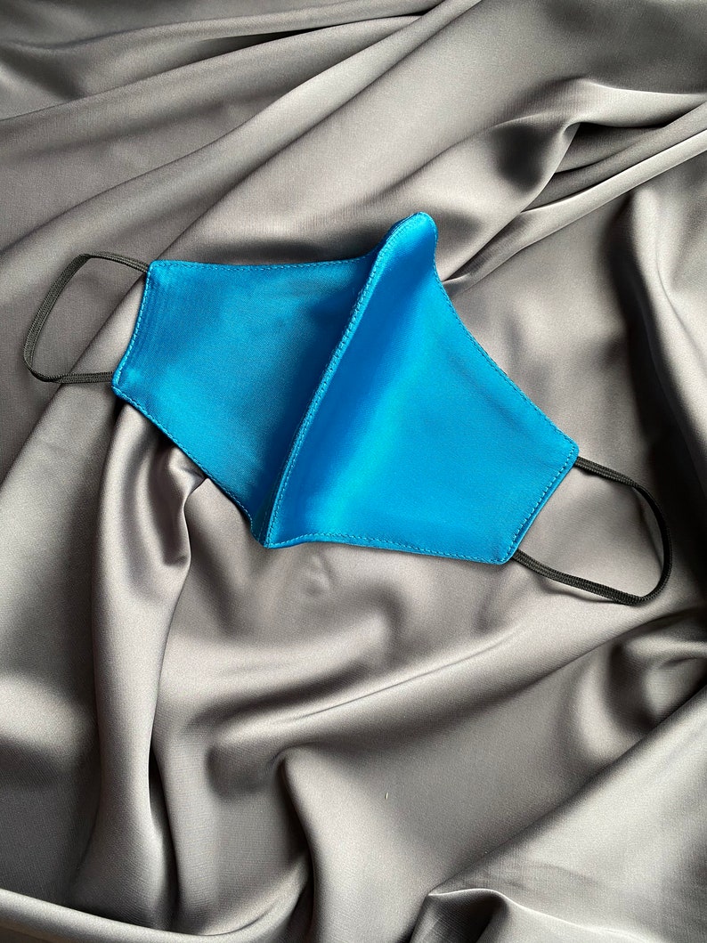 Stylish Silky Face Masks Black Silk Face Mask I Nude Silk Etsy