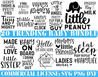 Baby Svg Bundle, Baby Girl Bundle, Newborn Bundle, Baby Quote Bundle, Newborn svg, Baby, Baby Svg Bundle, Baby Svg, Dxf, Png Instant Download