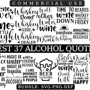 ALCOHOL SVG, Alcohol Sayings Svg, Wine Svg, Beer Svg, Vodka Svg, Funny Alcohol, Bundle Svg, Alcohol Svg Bundle Beer Svg Drinking Svg Whiskey