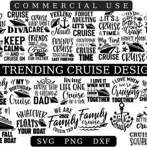 Cruise Bundle SVG: Family Trip Designs (Digital Download)