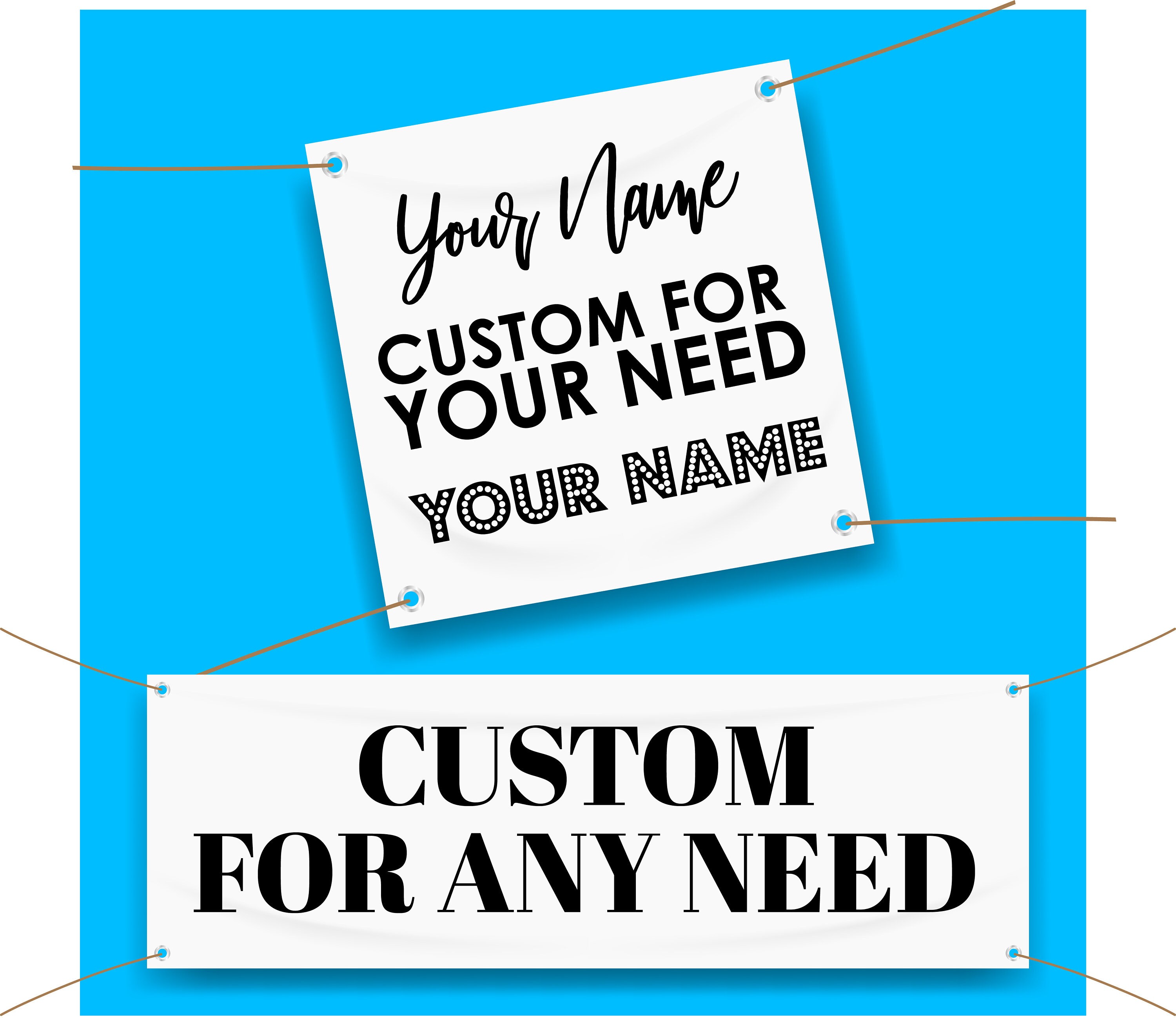 Custom Banner, Please be incontact with us before purchasing this option.