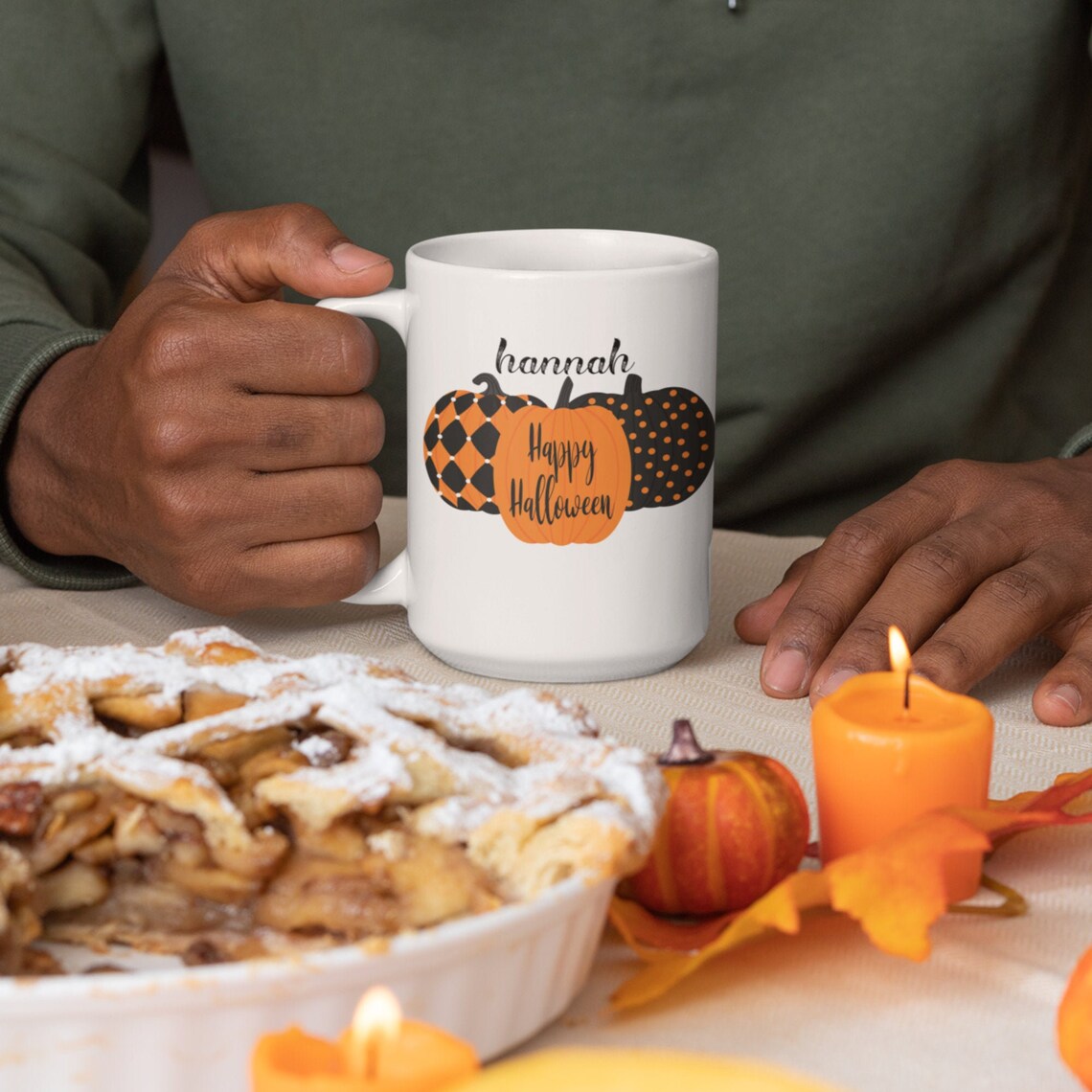 Halloween Personalized Coffee Cups gift for her 11oz mug Etsy