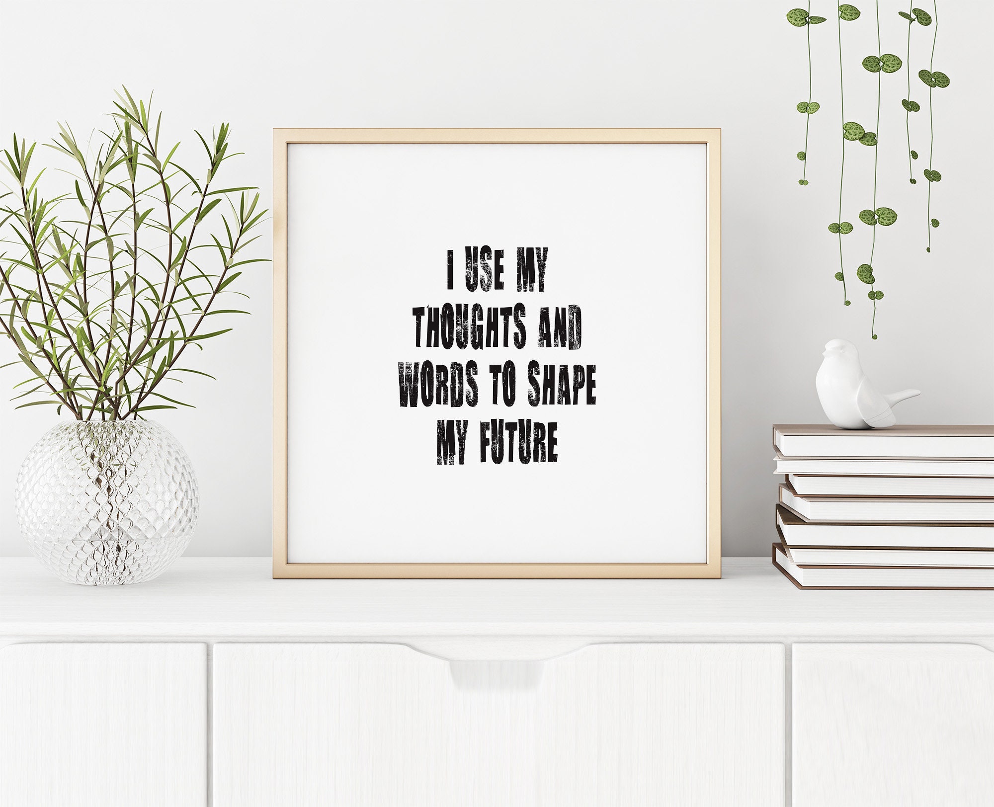 positive quote downloadable print black and white print etsy