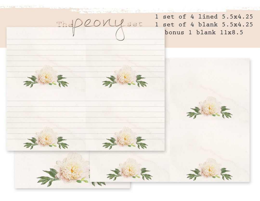 Instant Download Printable 3.5x5 Blank Card Note Cards - Etsy