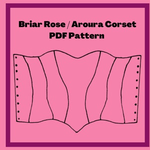 PDF Corset Pattern Inspiré par Briar Rose / Aroura / Sleeping Beauty - Pour DIY Princess Costume / Cosplay - Modèle de couture simple