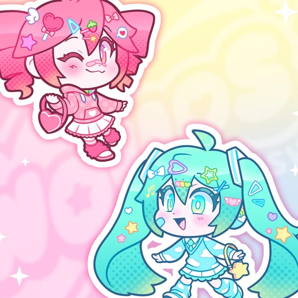 Vocaloid Stickers - Decora Miku & Teto