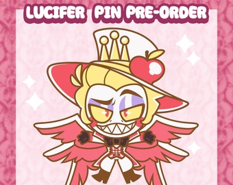 PREORDER - Hazbin Hotel Lucifer Spring Enamel Pin (2nd batch)