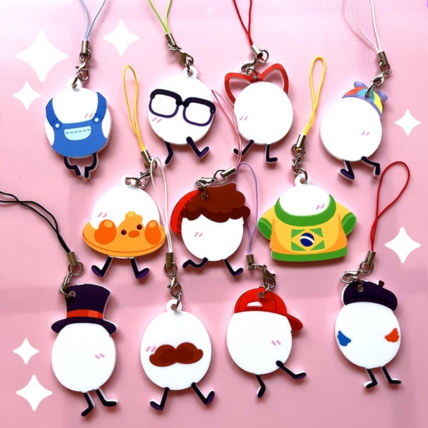 QSMP Eggs - Phone Keychain Charms