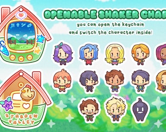 PREORDER - Stardew Valley Tamagotchi - Openable Shaker Keychain Charm