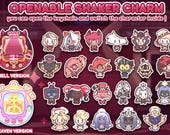 cham♡様　オーダーページ　7/8 Hazbin Hotel Tamagotchi - Openable Shaker Keychain Charm - Etsy