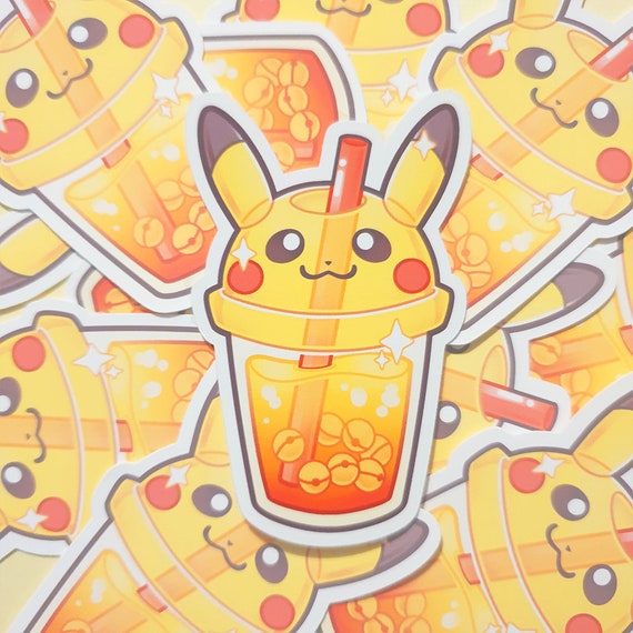 Tamagotchi Stickers Pokemon Togepi and Pikachu