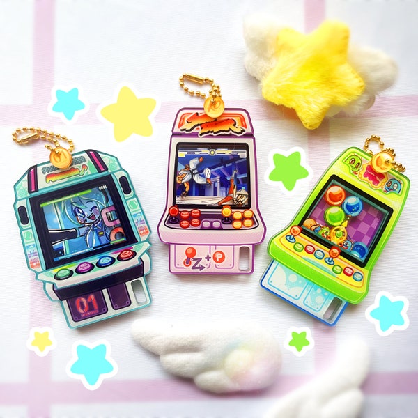 Arcade Games - Shaker Keychains