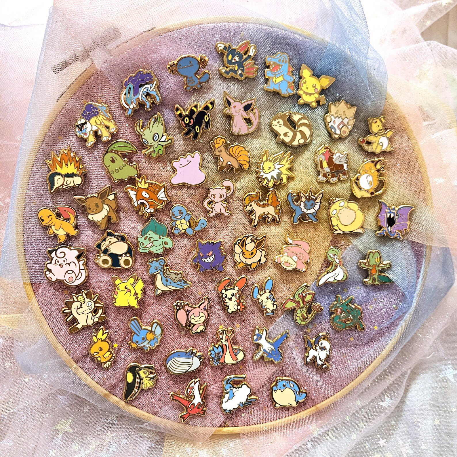 Poke Pin Pattern Parit GEN 3 - Mini Enamel Poké-pins - Etsy