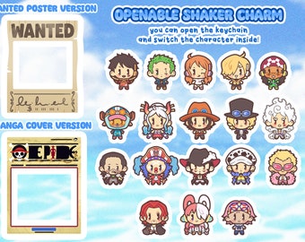 PREORDER - One Piece Openable Shaker Keychain Charm (2nd batch)