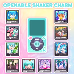 Hatsune Miku MP3 - Openable Customisable Keychain Songs Charm