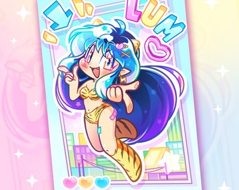 Urusei Yatsura Lum - A4 Print