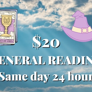 Lettura generale 24 ore su 24, in giornata. 20 carte per 20 dollari.