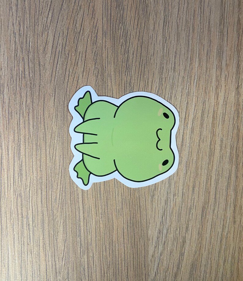 Cute Frog Vinyl Sticker - Etsy