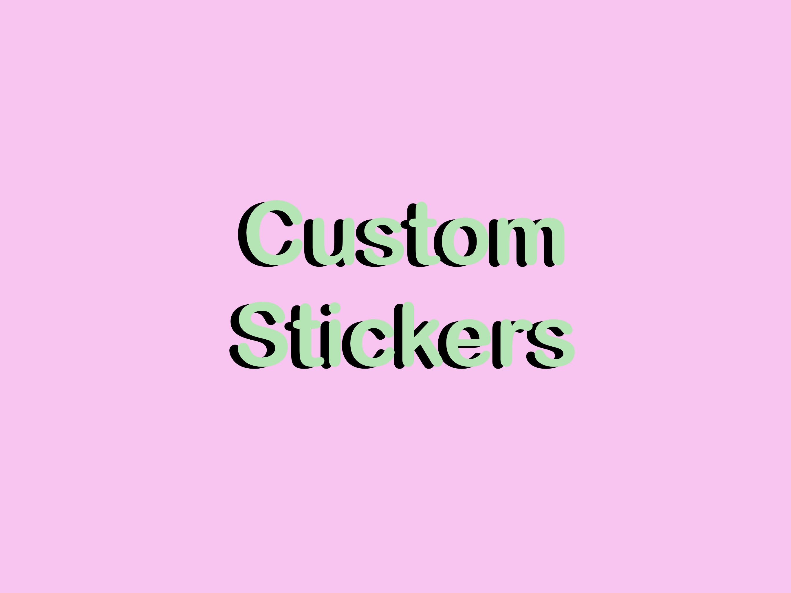 Custom Stickers Set of 5 Etsy