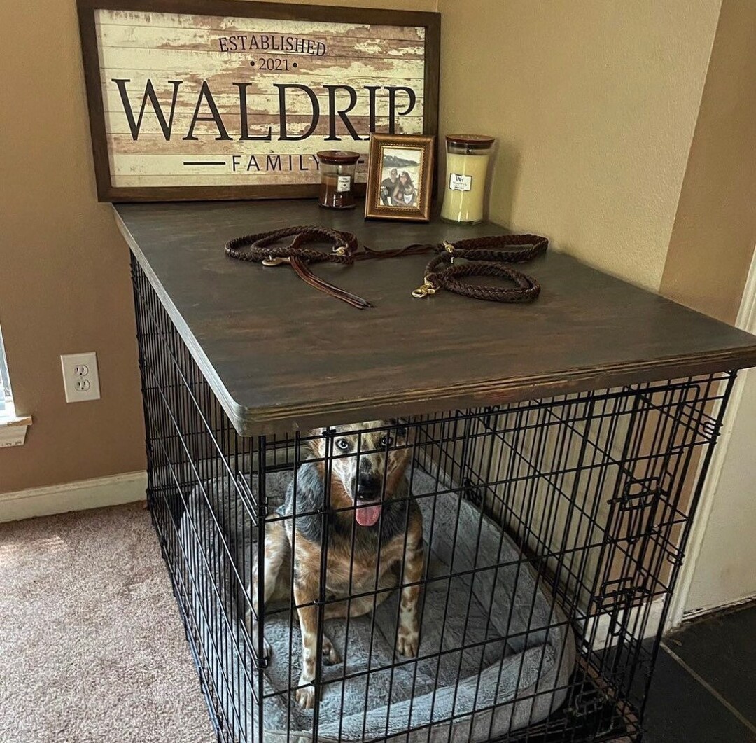Dog Kennel Table Top, Dog Crate Table Top Etsy