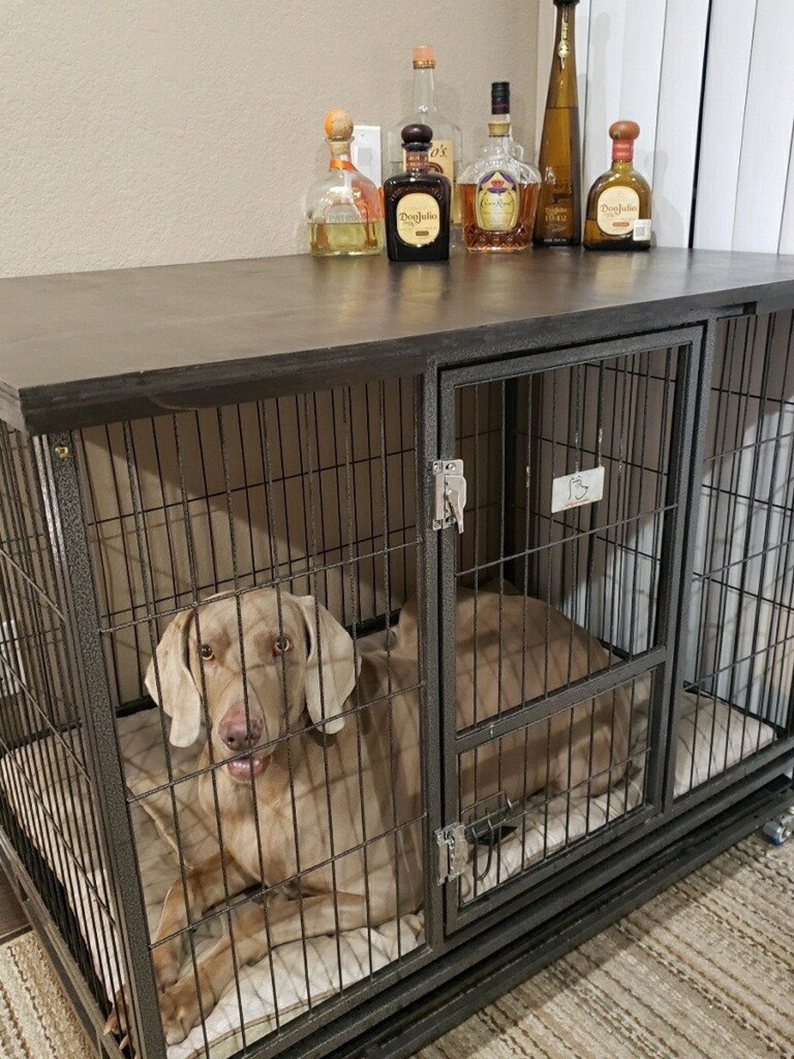 Dog kennel table top Dog crate table top Etsy