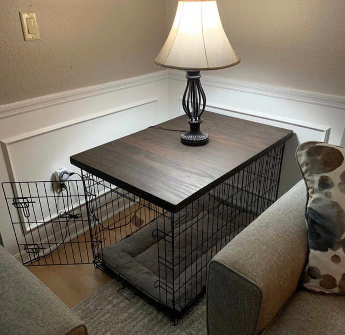 Dog kennel table top Dog crate table top Etsy