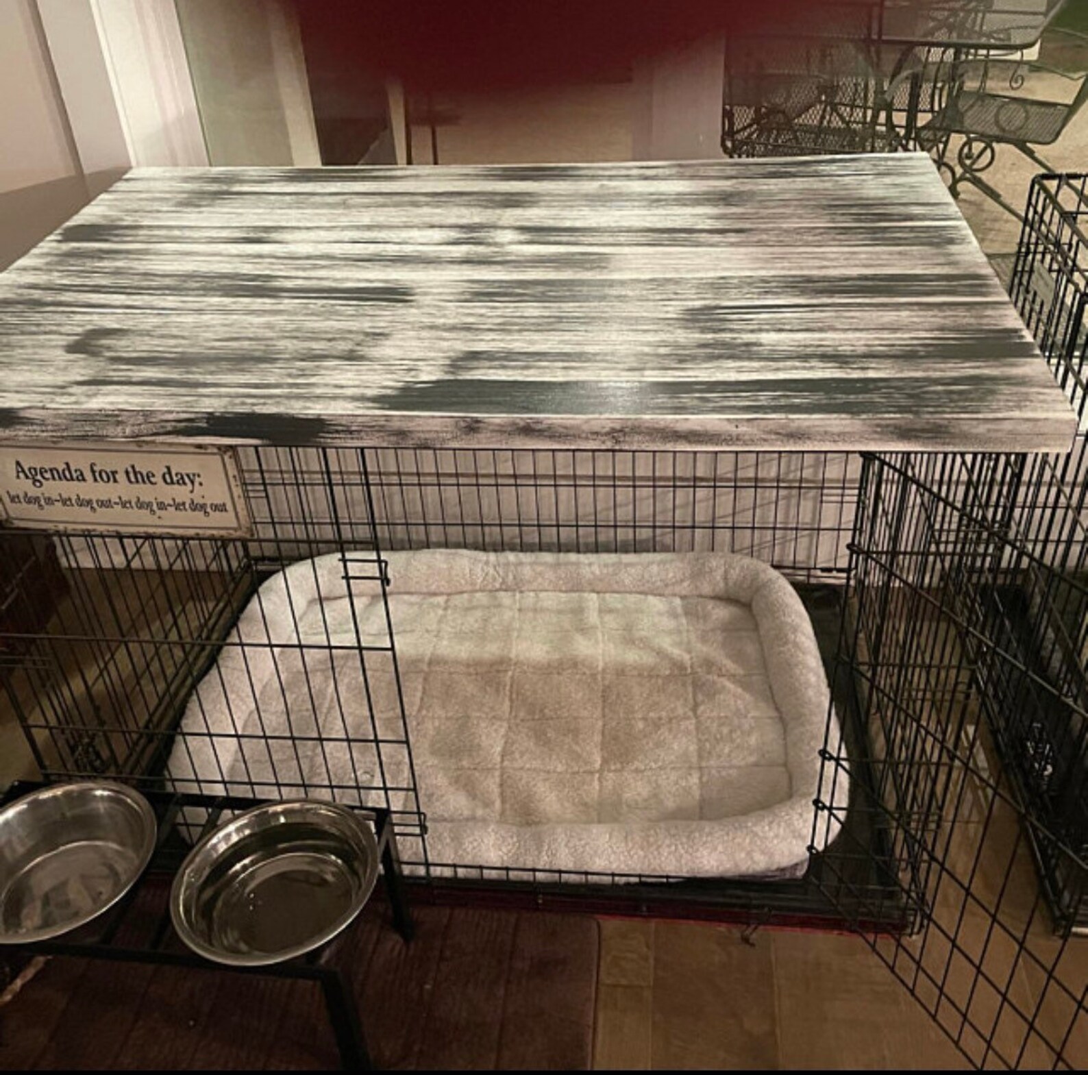 Dog kennel table top Dog crate table top Etsy