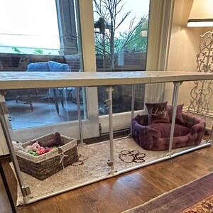 Clear Pet Pen Top Pet Pen Cover Dog Crate Table Furniture Wooden