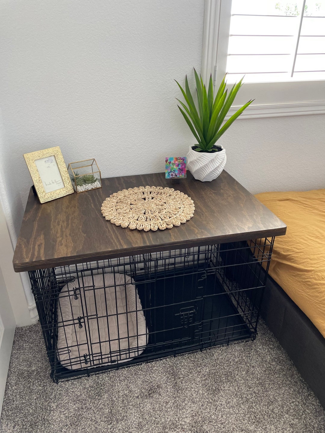 Dog Kennel Table Top Dog Crate Table Top Pet Furniture Etsy