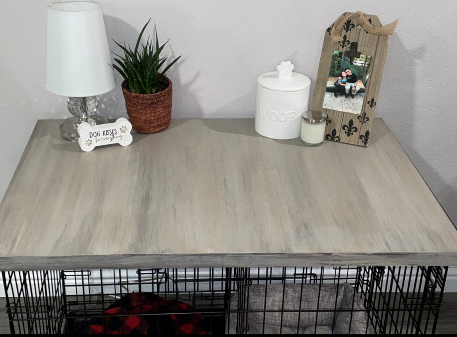 Rustic Dog Kennel Wood Table Toper Wood Crate Top Entry - Etsy