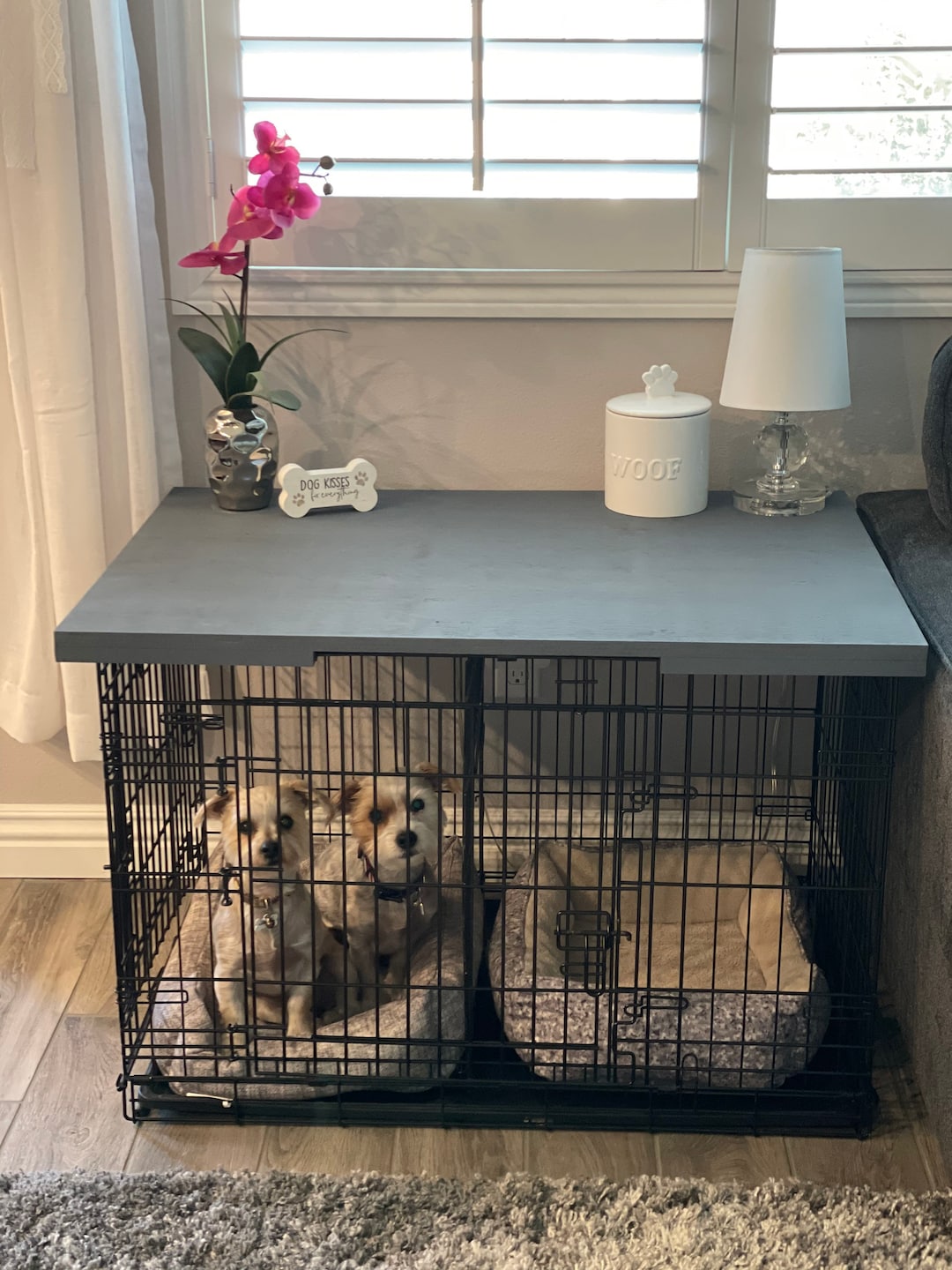 Dog Kennel Table Top, Dog Crate Table Top Etsy