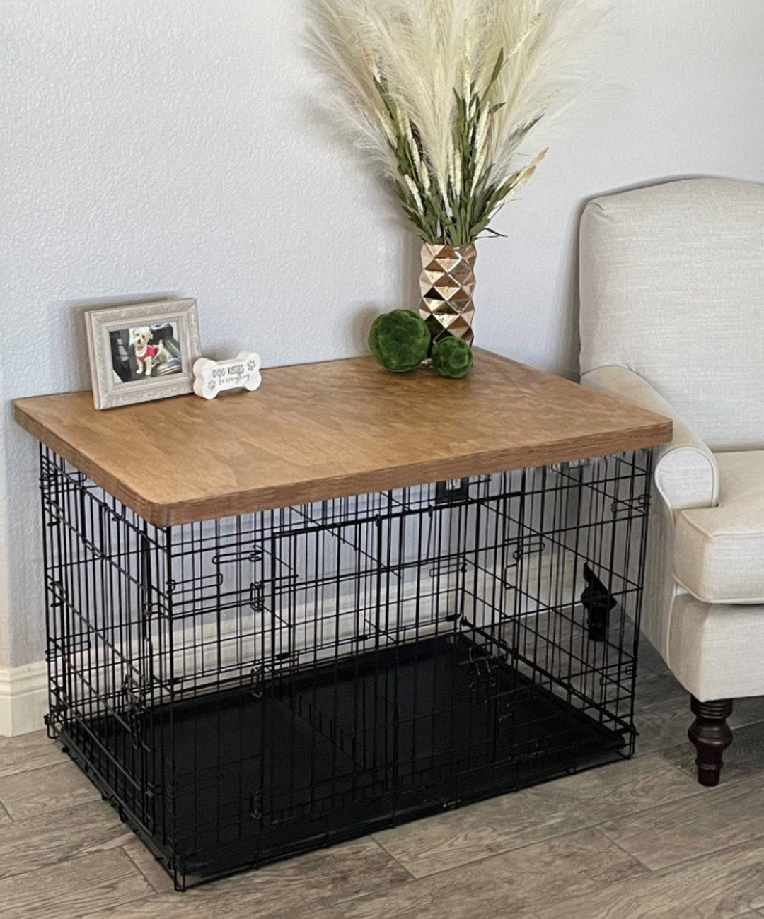 Pet Safe Dog Crate Table Dog Kennel Wooden Dog Crate Nightstand Dog Crate End Table Coffee Table Dog Mom Gift Pet Gift Etsy