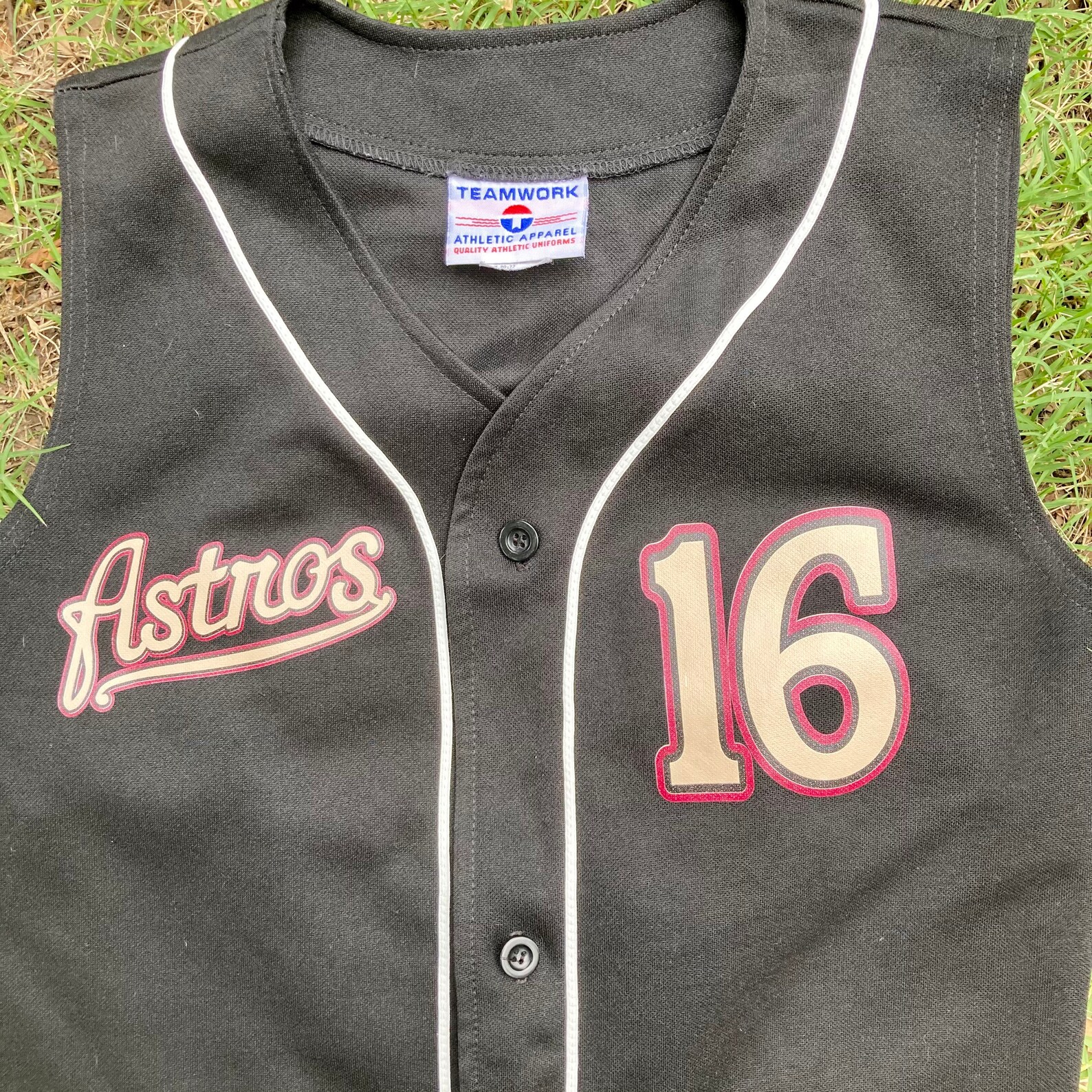 90s Teamwork Apparel Astros Sleeveless Baseball Jersey Etsy