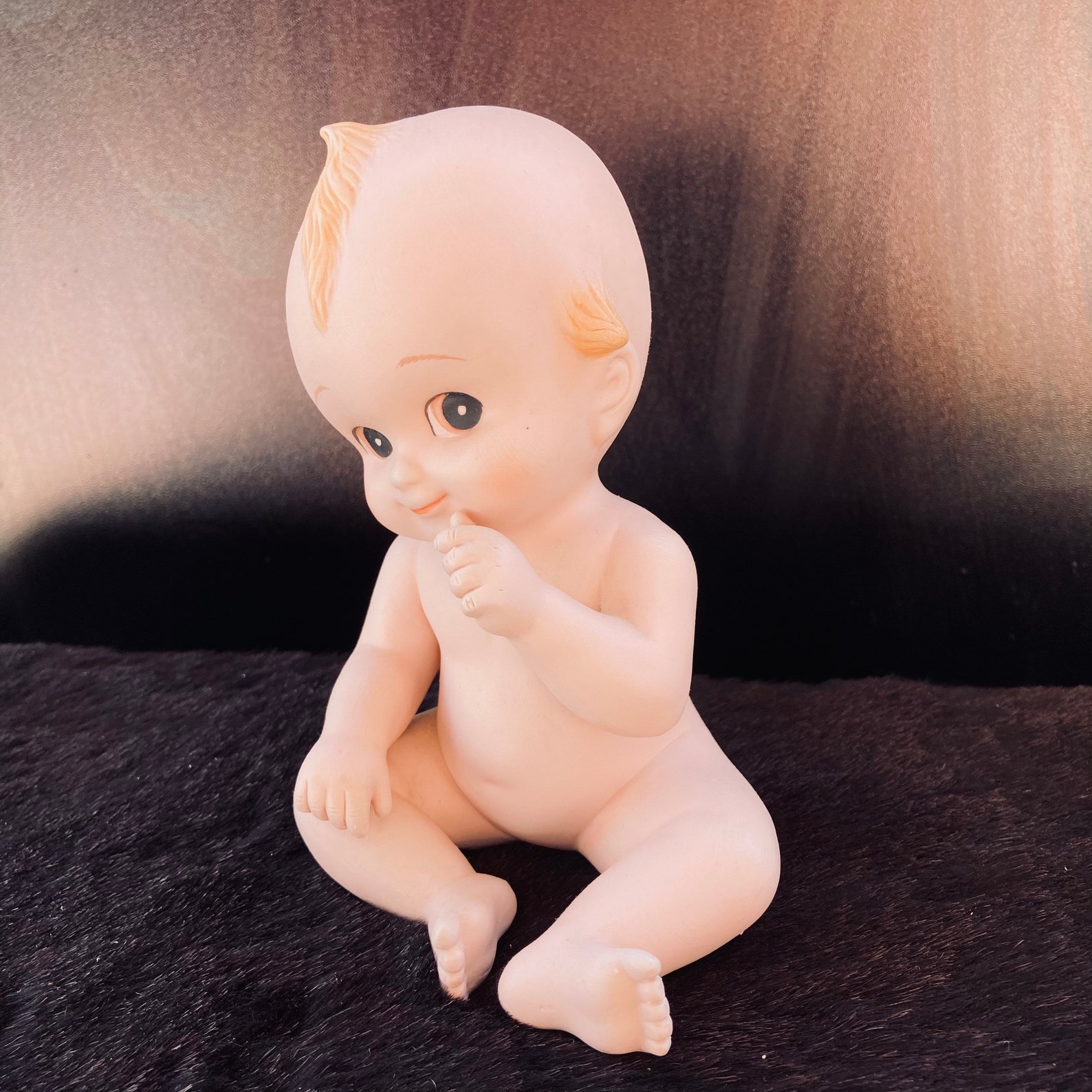 Vintage Porcelain 6 Lefton Kewpie Doll Figurine Etsy