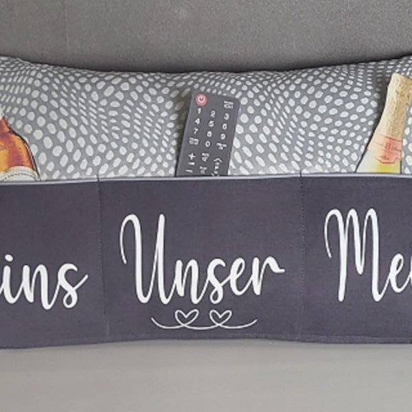 Kissen, Deko Kissen, Kissen mit Taschen, Hochzeit, Geschenk, Home & Living, Wohlfühloase, Partnerschaft, Deins Meins Unser, Muttertag