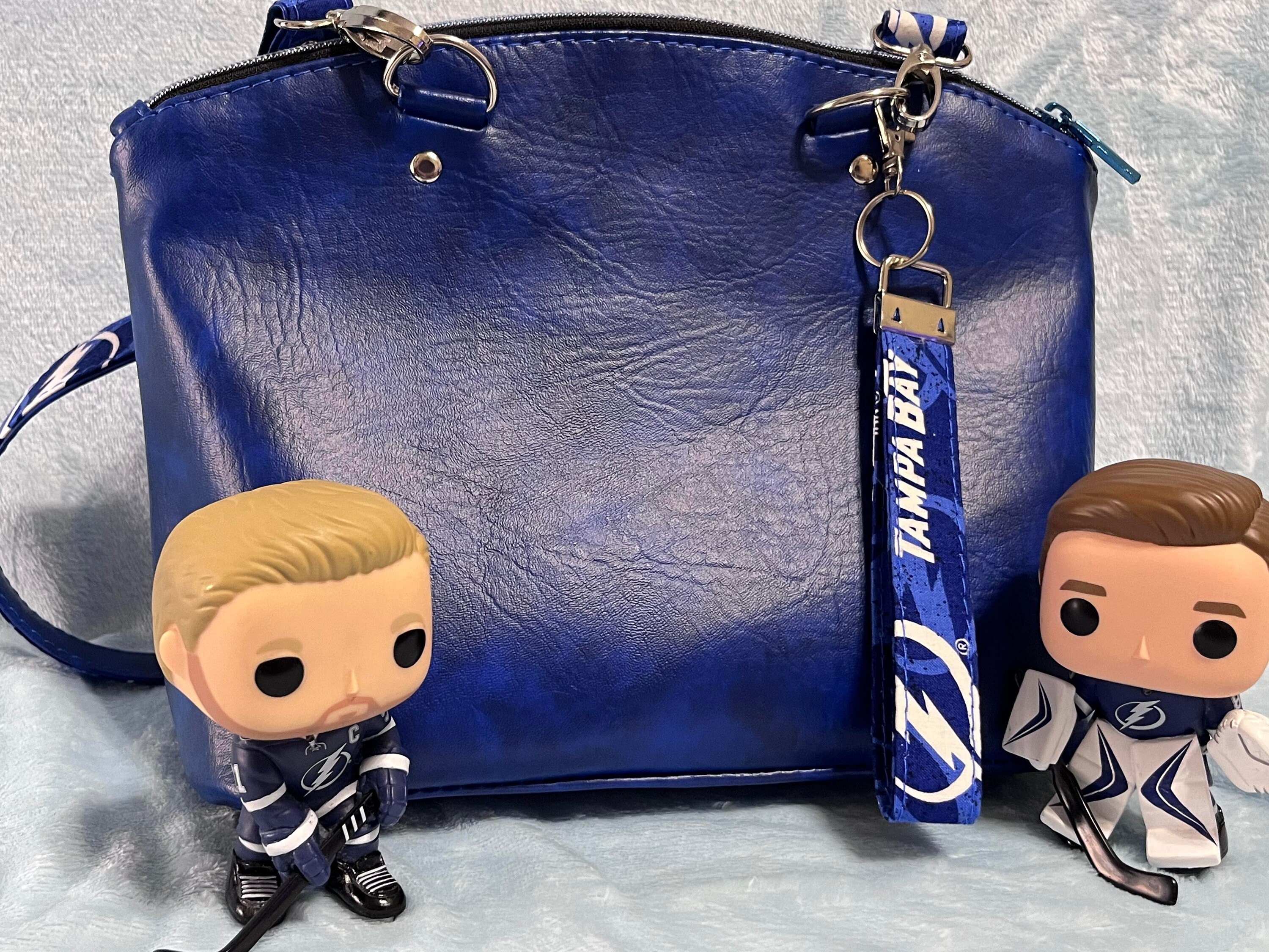 Tampa Bay Lightning Fan Made Purse Bag/ Game Day Bag/ Champa Bay Purse