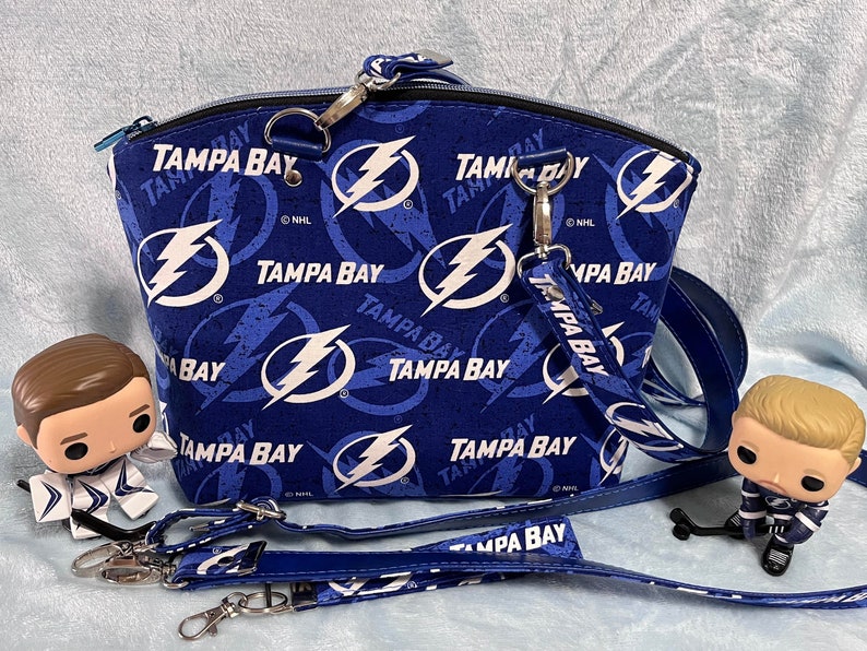 Tampa Bay Lightning Fan Made Purse Bag/ Game Day Bag/ Champa Bay Purse