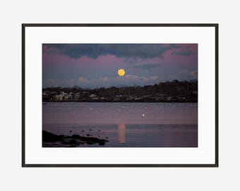 Print: Moonrise in Salem, Massachusetts