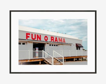 Print: Fun-O-Rama Arcade, York, Maine