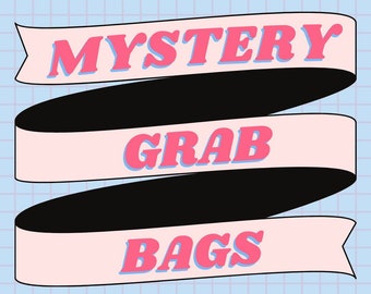 Mystery Grab Bags | May contain earrings, keychains, enamel pins, necklaces, stickers, and more!