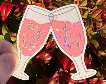 Holographic Midnights Inspired Taylor Swift Inspired Sticker |  for Laptop Notebook & More | Maroon lyrics inspired, Swiftie Blondie Sticker