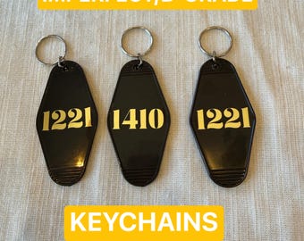 IMPERFECT Heated Rivalry Room Number 1221 / 1410 Hotel Motel Keychains