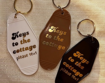Heated Rivalry Keys To The Cottage (Please Text) Hotel Motel Keychains HOLLANOV