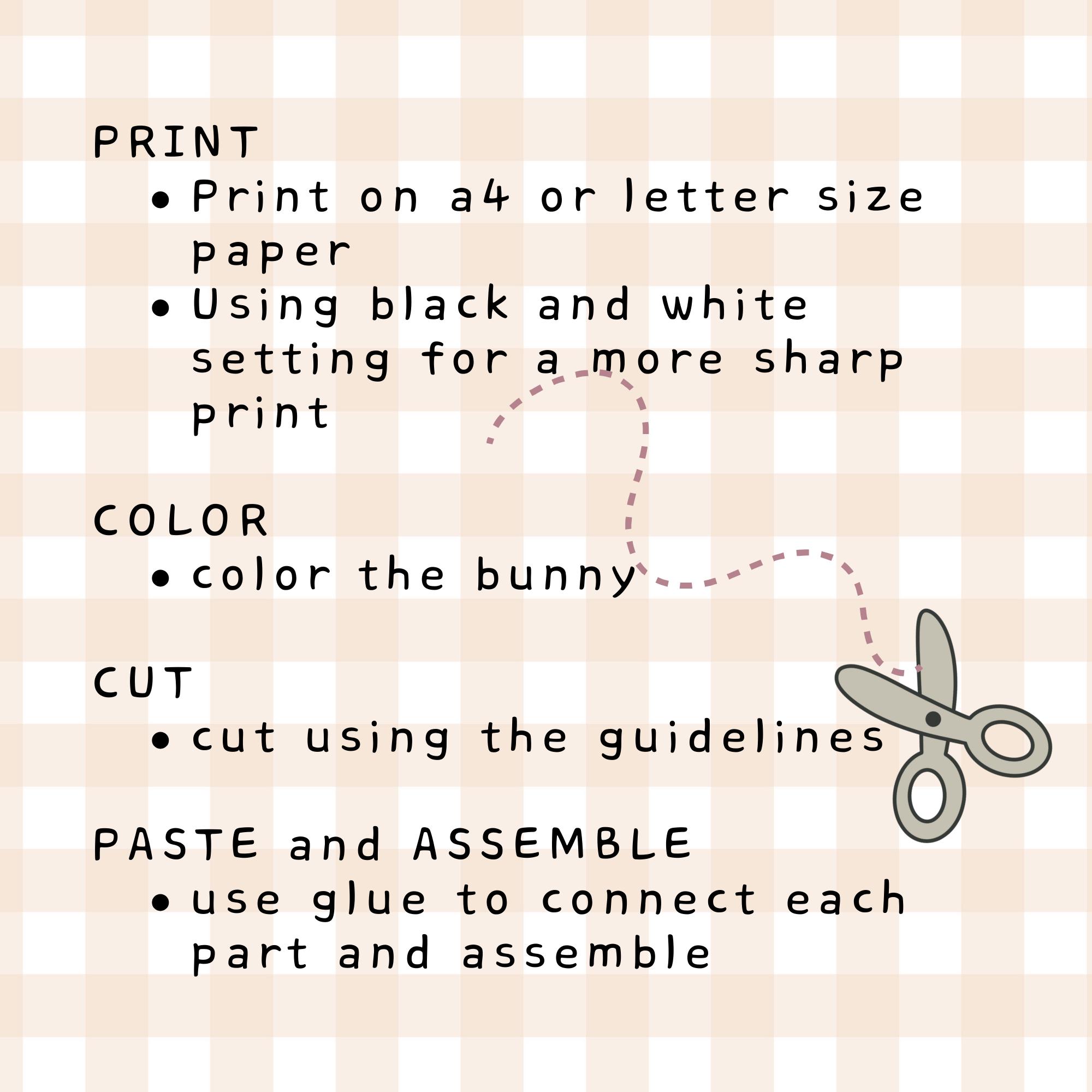 Valentine Bear Craft | Cut and Paste Activity (PDF Download) - Etsy