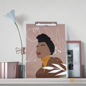 Yuna -Hijabi Porträt Kunstdruck, digitale Downloads, Muslim, Hijabi, Islam, Frauen, Damen, Ermächtigung, Schönheit, Mode