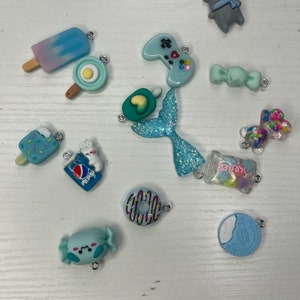 Blue Mixed Charms