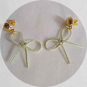 Japanese Mizuhiki earring/Mizuhiki knot earring/Dangle & Drop earring/Cute earring